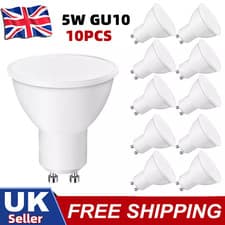 Image of 10X LED GU10 Light Bulbs 5W Warm Cool Day White Spotlight Eneygy Saving 120°