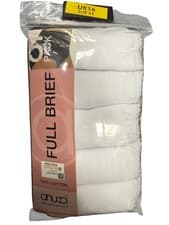 Image of New Sloggi Type Anucci Brand Full Maxi Brief Black White 5 Pack Cotton FullWaist