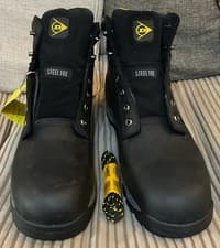Image of Dunlop Steel Toe Cap Safety Boots Men’s UK Size 13 BNIB EU 47 Onsite SB Black