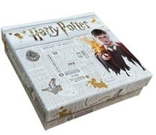 Image of Official Harry Potter Bracelet Leather Silver Plated Charms Beads Gift Box