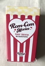 Image of ROM COM TINY TRIVIA 80 QUESTIONS CARD GAME RIDLEY'S GAMES 12+
