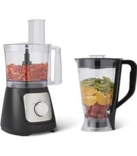 Image of Amazon Basics Food Processor and Blender Combo with 2 Speeds, 800w, Black