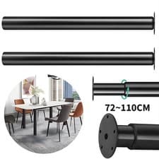 Image of 1-4x 720-1100MM ADJUSTABLE KITCHEN WORKTOP/DESK/BREAKFAST BAR TABLE LEG 60MM BAR