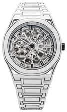Image of D1 Milano Skeleton White Sketch (40.5mm) White Skeleton Dial / White SKBJ20