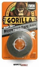 Image of Gorilla Tape Heavy Duty Mounting Black Double Sided Strong Tape - 25.4mm x 1.52m
