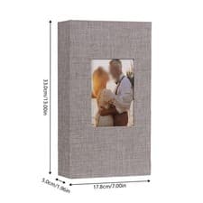 Image of Slip-in Pockets 4x6 Photo Album 300 Pockets Capacity Easy Photo Insertion