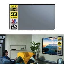 Image of Foldable Metal Frame Projector Screen High Contrast Outdoor Home Theater Setups