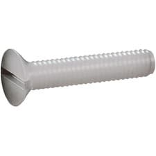 Image of Toolcraft Slotted Countersunk Screws DIN 963 Polyamide M4 x 25mm Pack Of 10