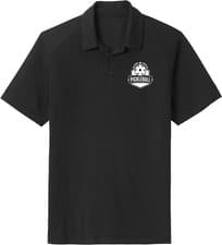 Image of Pickleball Badge Chest Print Tri Blend Polo Shirt
