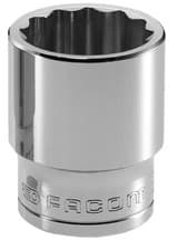 Image of Facom 1/2" Drive Metric 12 Point Sockets - 8 to 34mm