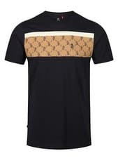 Image of Luke 1977 Lions Den T-Shirt - Dark Navy / Caramel