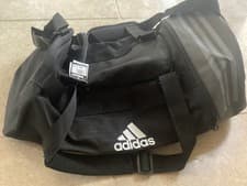 Image of ADIDAS TRAIN TEAM BAG DUFFLE GYM BAG BRAND NEW MEDIUM BLACK GREY