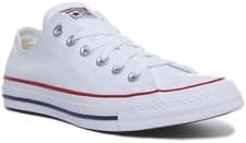 Image of Converse M7652C Ox All Star Core Low Top Lace Up Mens Trainer In White UK 7- 13