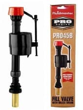 Image of PAKS Fluidmaster PRO45B Fill Valve with Brass Shank, Black