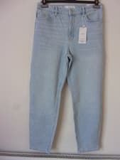 Image of New Mango Light Blue Newmom Comfort High Rise Jeans Size: UK 14 RRP: £35.99