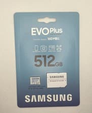 Image of Samsung EVO Plus microSD Card 512GB 160MB/s + SD Adapter -New&sealed