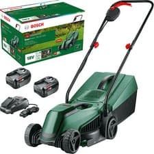 Image of Bosch EASYMOWER 18V-32 P4A 18v Cordless Rotary Lawnmower 320mm 2 x 4ah Li-ion