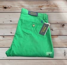 Image of Polo Ralph Lauren Stretch Slim Fit Bedford Chino Trouser Pant Green 38W 30 L