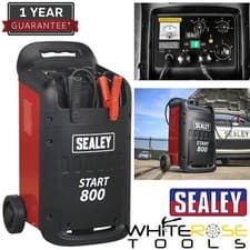 Image of Sealey Starter Charger 800/110A 12/24V 400V Garage Workshop