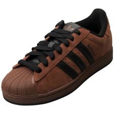 Image of adidas Superstar Ii Unisex Fashion Trainers in Brown Black