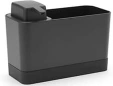 Image of Brabantia Kitchen Sink Organiser Set with Soap Dispenser (Dark Grey) Cloths/Spon