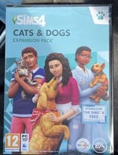 Image of Sims 4 Game & Sims 4 Cats & Dogs Expansion Pack – PC/Mac – New Sealed