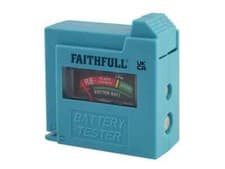 Image of Faithfull Battery Tester for AA, AAA, C, D & 9V FAIDETBAT
