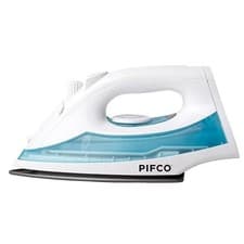 Image of Pifco 200ml White & Blue Non-Stick Coated Soleplate Lightweight Easy Steam Iron