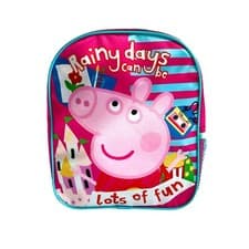 Image of Peppa Pig Backpack Toddlers Rainy Days Character School Bag Travel Rucksack