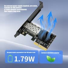 Image of Single Port 10Gbps SFP Fiber Ethernet Card Suitable With Pcie X 4 Slot