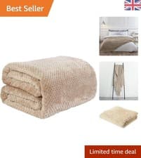 Image of Versatile Mink Faux Fur Throw Blanket - King Size 200 x 240cm for Every Occasion