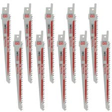 Image of Saxton 10x 150mm Reciprocating Saw Blades R644D for Bosch Makita Dewalt
