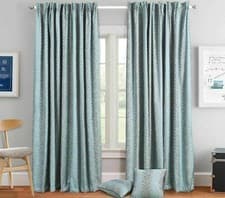 Image of Premium Ready Made Curtains Fully Lined Blackout Pencil Pleat Tape Top All Sizes