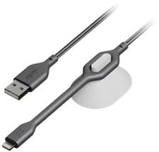 Image of Nolii 1m Graphite USB-A to Lightning Loop Cable (NEW BOXED) MFi-Certified