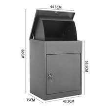 Image of Large Parcel Delivery Drop Box Lockable Home Outdoor Storage Letter Post Box UK