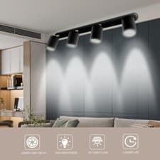 Image of 3/4 Way Ceiling Light Spotlights LED GU10 Adjustable Modern Lamp Kitchen Fitting