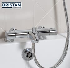 Image of Bristan Artisan Thermostatic Bath Shower Mixer Tap Chrome Plated AR2 THBSM C