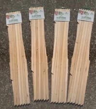 Image of 4 Natural 6ft X 2ft Wooden Expanding Garden Trellis 1.8m X 60cm