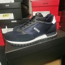 Image of Hugo Boss Parkour Runn Trainers Mens Blue Size 7 Rrp £179 brand new boxed