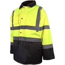 Image of Scan Hi-Vis Yellow/Black Motorway Jacket - XXL (52in)
