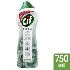Image of Cif Cream Eucalyptus Cleaner 750ml – Tough Dirt Remover, Natural Cleaning