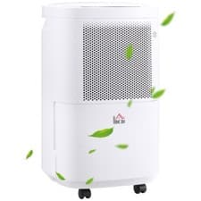 Image of HOMCOM 10L/Day 2.2L WiFi Smart Dehumidifier, Portable Quiet Air Dehumidifier