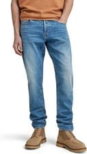 Image of G-STAR Men's 3301 Regular Tapered Jeans, Blue (worn in azure 51003-B631-A795)