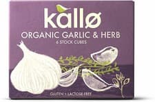 Image of Kallo Organic Garlic & Herb 6 Stock Cubes - 66g (Pack of 3)