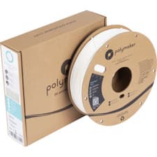 Image of PolyMax Tough PLA 1.75mm | 750g, Polymaker 3D Printer Filament, White colour