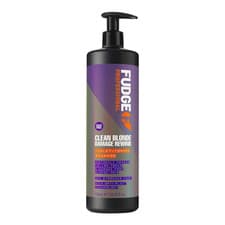 Image of Fudge Professional Clean Blonde Damage Rewind Purple Shampoo 1L