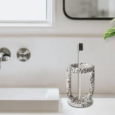 Image of Ceramic Toothbrush Holder Toothbrush Organizer Non Slip Base Creative Divided