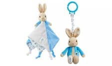 Image of Beatrix Potter Peter Rabbit Gift Set Comfort Blanket & Jiggle Toy Baby