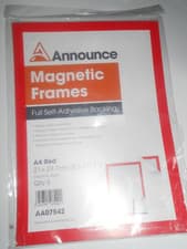 Image of Announce Magnetic Frames A4 Red (5 Pack) AA07542 1E