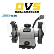Image of Draper Heavy Duty Bench Grinder with Worklight, 200mm, 550W 05097 230V